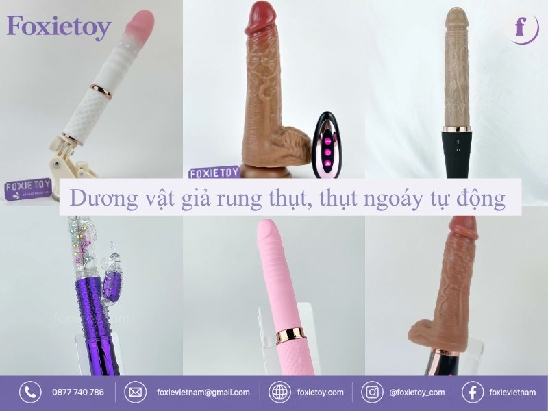 Dương vật giả rung thụt, thụt ngoáy tự động